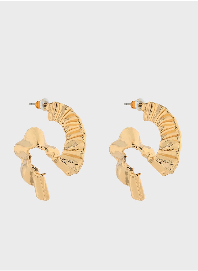 ELLA Twisted Hoop Earrings  - Image 1
