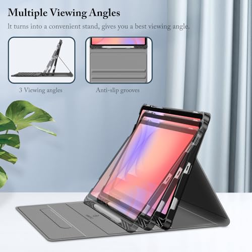 FINTIE Keyboard Case for Samsung Galaxy Tab S10 Lite/ S10 FE/ S9 FE 5G 10.9 Inch/Tab S9 11 Inch with S Pen Holder, Slim Stand Cover Detachable Wireless Bluetooth Keyboard, Black - Image 3