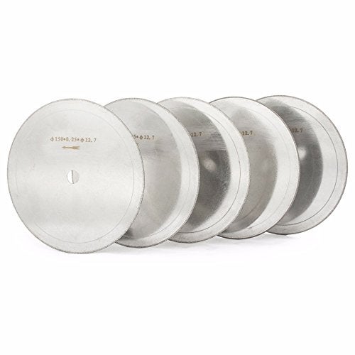 JINGLING 6" inch Super-Thin Rim 0.33mm Diamond Lapidary Saw Blade Arbor Hole 1/2" Pack of 5Pcs - Image 5