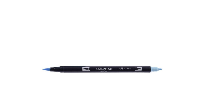 Tombow Dual Brush Pen Art Marker (451 Sky Blue)