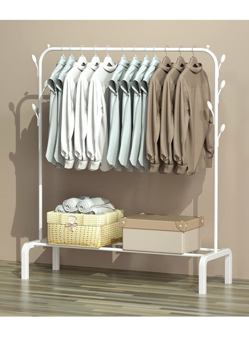 DubaiGallery Metal Clothes Single Rail Heavy Duty Garment Hanging Rack Shop Use Display Stand  - Image 3