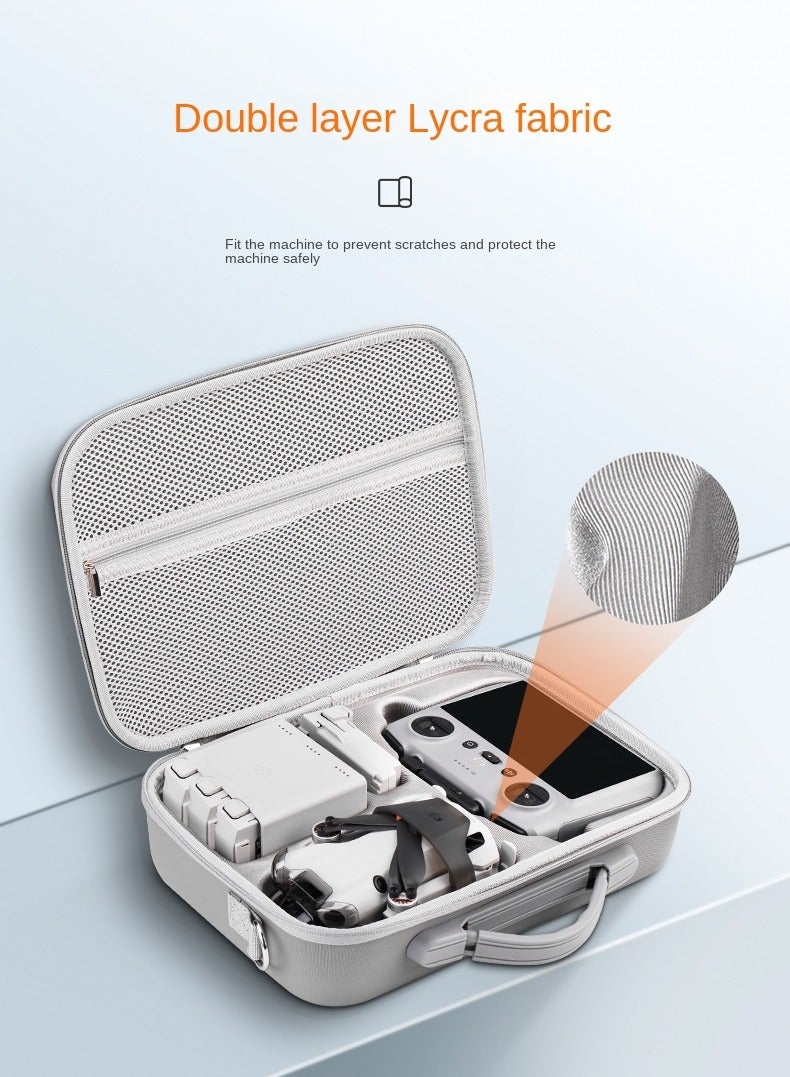 For DJI Mini 4 Pro Drone Storage Bag, Large Capacity Crossbody Backpack, Waterproof PU Leather, Shockproof  Scratch-Resistant, Eco-Friendly, 1:1 Precision Mold, Travel-Friendly Full Set Accessories