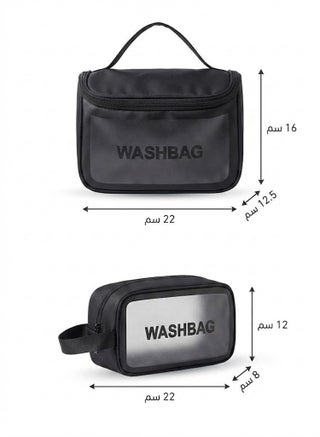TRENZ Pink Makeup Bag Set, 2 PCS (Z14) – Travel Cosmetic Organizer & Wash Bag Pouches - view 3