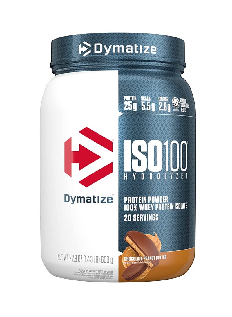 Dymatize Exclusive Bunde Offer - ISO 100 20 Serving Chocolate Peanut Butter 1.43lb and Basix Pure Creatine Unflavored 500 Gm - Image 2