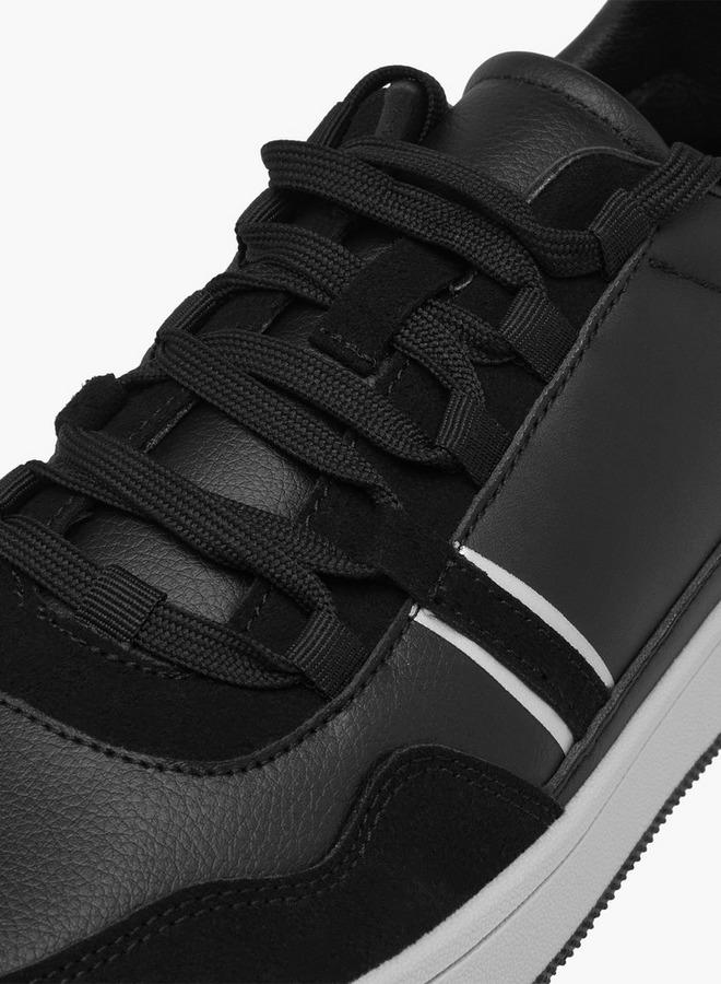LBL by Shoexpress Men's Panelled Sneakers with Lace-Up Closure - Image 4