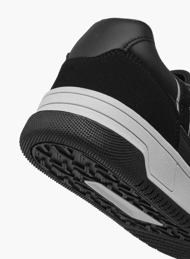 LBL by Shoexpress BLACK Men's Panelled Sneakers with Lace-Up Closure for Men | Best Price UAE