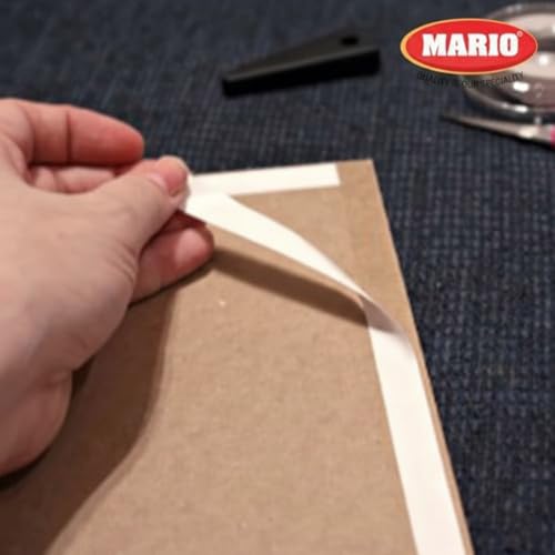 Mario Double Sided Premium Grade Tissue Tape 12mm x 50m – Pack of 2 | Multipurpose Picture Hanging Tape for Photo Frames, Art & Craft, DIY Fixing | Strong Adhesive Ultra Thin Tape - Image 4