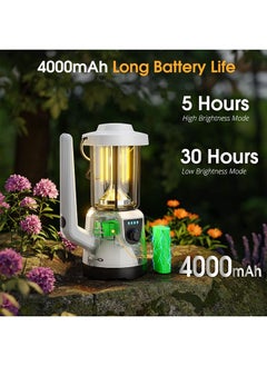 XiuWoo Flashlights Rechargeable LED Camping Lantern 1200LM 6 Modes Flash Light 4000 Capacity Portable Waterproof Battery Lanterns for Emergency Survival Kits Hiking Fishing Home  - Image 5