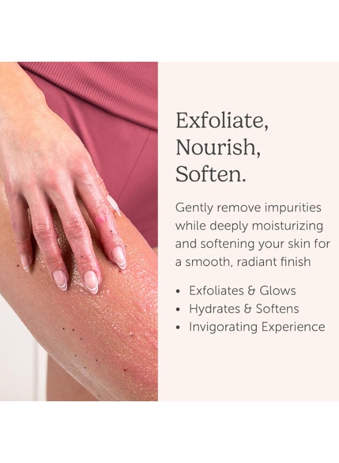 Nectar Life سكراب السكر المقشر من Nectar Life، مقشر جسم مرطب بزيت جوز الهند وزبدة الشيا، مقشر ما قبل الحلاقة (16 أونصة، برائحة سموذي الفواكه). - Image 4