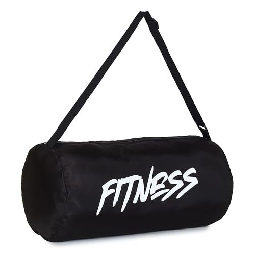 Myfav MY FAV Basic Duffle Polyester Bag for Men & Women | Gym Bag | Unisex Gym Bag | Adjustable Shoulder Strap | Side Mesh Pocket | Gym Duffle Bag | Capacity – 21 litres (Black) - Image 5