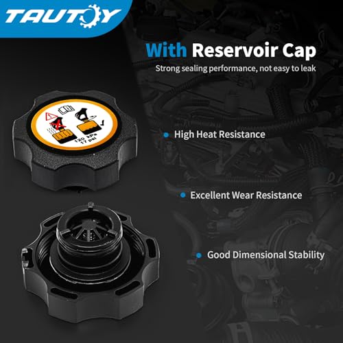 TAUTOY 603-215 Coolant Reservoir Tank w/Cap For Ford Escape 2001-2012, For Mazda Tribute 2001-2006 2008-2011, For Mercury Mariner 2005-2011, Replace # YL8Z8100AA YL8Z8A080AE BL8Z8A080A - Image 2