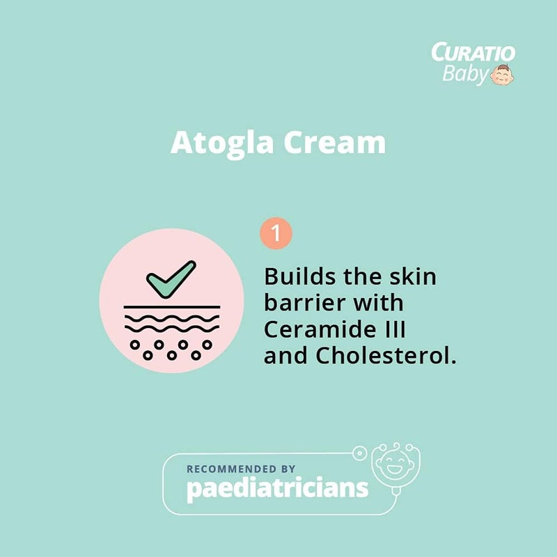 ATOGLA Baby Cream | for Soft Skin | Recommended by Doctors | Protects Against Rashes and Prevents Skin Irritation, 100g - Image 1