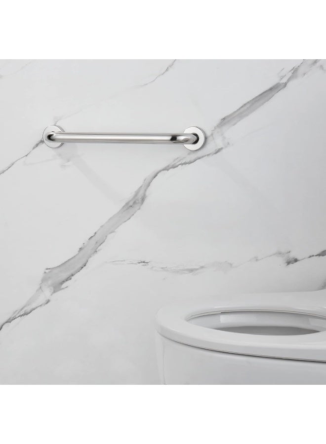 Shower Grab Bar 16-Inches Bathtub Grab Bar, Stainless Steel Safety Grab Bar, Home Care Bathroom Safety Grab Bar Hand Support Rail Balance Handrail, Mirror Polished - Image 4