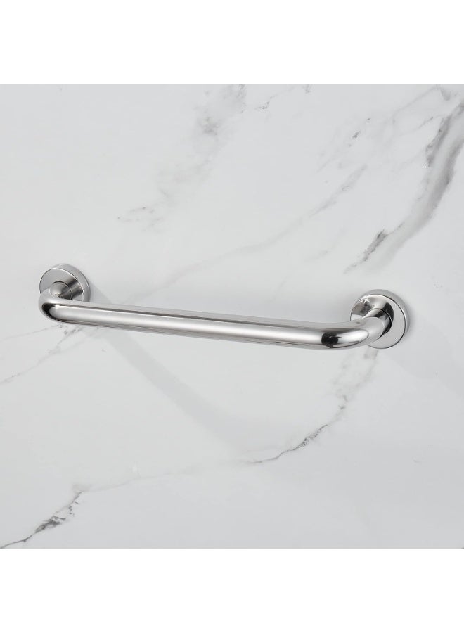 Shower Grab Bar 16-Inches Bathtub Grab Bar, Stainless Steel Safety Grab Bar, Home Care Bathroom Safety Grab Bar Hand Support Rail Balance Handrail, Mirror Polished - Image 5