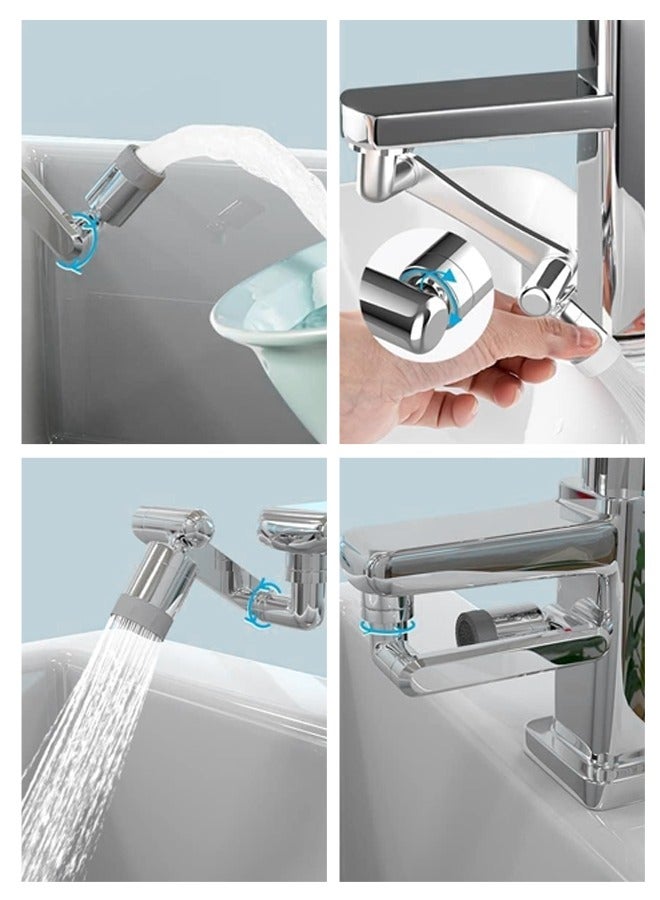 Universal 1080° Rotating Faucet with 3D Mechanical Arm | Foldable, Water-Saving, Height-Adjustable for Kitchen & Bathroom | No-Tool Installation  - Image 4