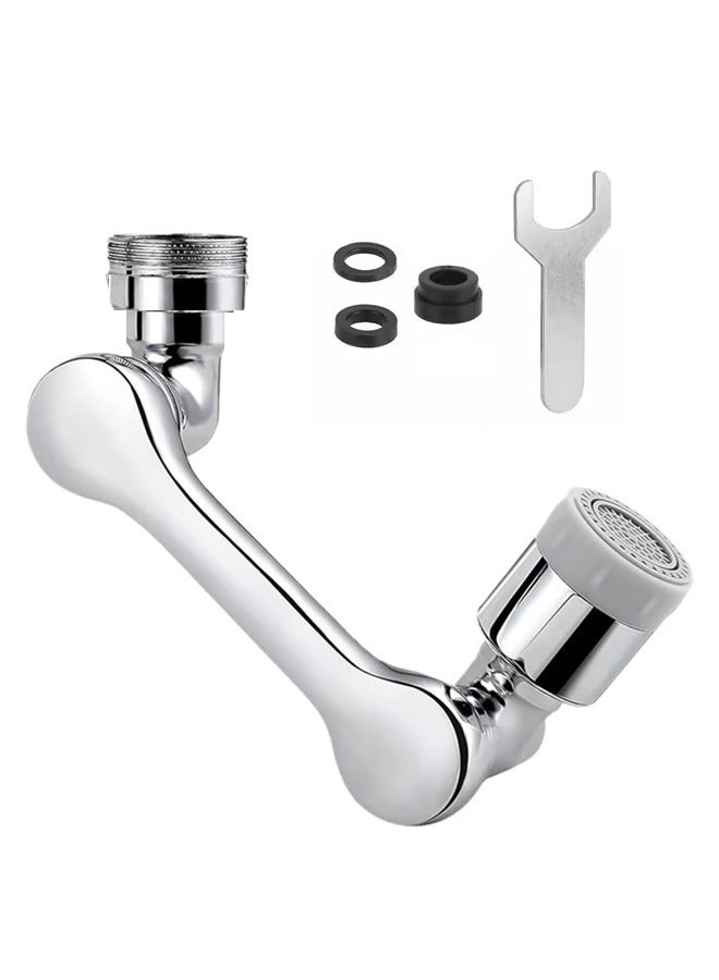 Universal 1080° Rotating Faucet with 3D Mechanical Arm | Foldable, Water-Saving, Height-Adjustable for Kitchen & Bathroom | No-Tool Installation  - Image 2