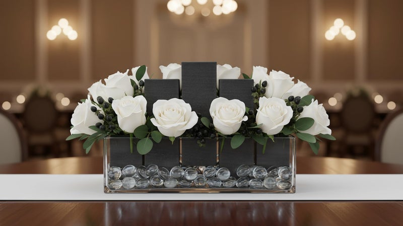 XCEL Floral Foam for Flower Arrangements Floral Foam Blocks - Reusable, Weather Resistant Craft Foam Fresh & Artificial Flower Arrangements, Styrofoam Block (Black 9" x 3" x 3" - 4 Pack) - Image 2