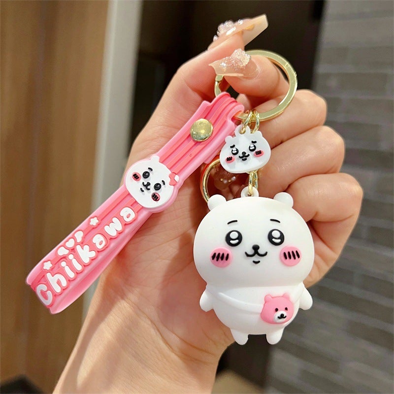 Cute Cartoon Giyuu Keychain PVC Figurine Accessory Jika Wow Series-Jiyi
