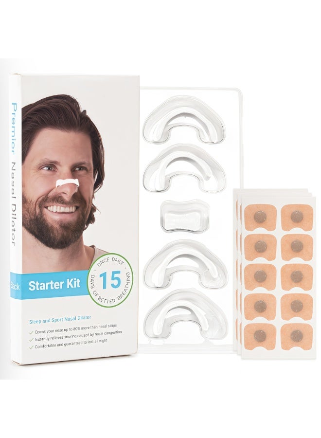 Magnetic Nasal Strips Anti Snore (45 Pairs) – White Square Nasal Dilator for Congestion Relief & Better Breathing, Breathing Support for Sleep, Travel & Sports, Skin-Friendly Comfortable Fit - Image 1