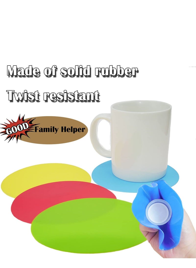 Y&D - Rubber Jar Opener Gripper Pad-Jar for Weak Hands-Silicone Heat Insulation Pad Round-Rubber Grippers Opening Jars (Multi-coloured) - Image 1