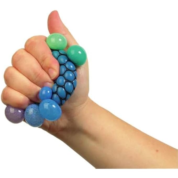 Geddes Raymond Rainbow Squeeze Ball Toy for Kids, Mesh (Pack of 24) - Image 2