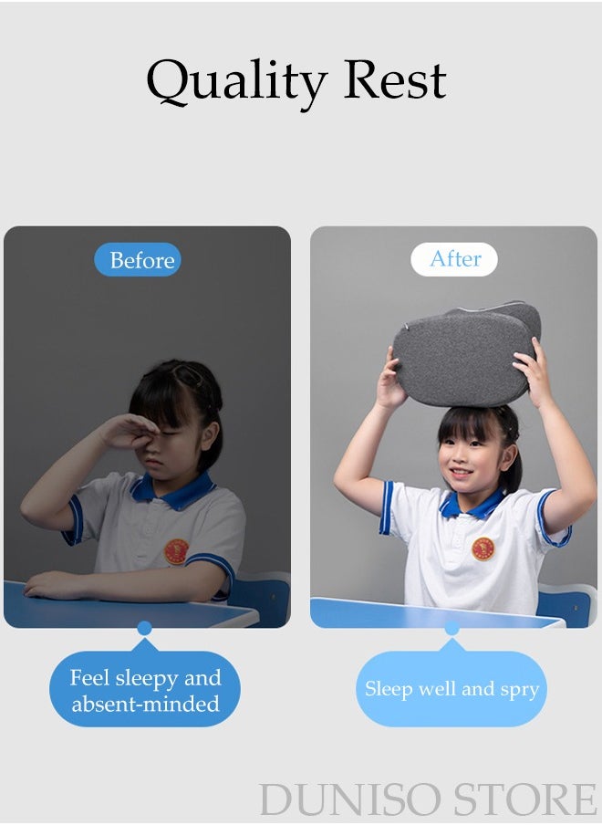 DUNISO - Nap Pillow for Office School Versatile Use Memory Foam Desk Pillow for Napping in Work Slow Rebound Desk Nap Pillow for Traveling Travel Essentials - Image 1
