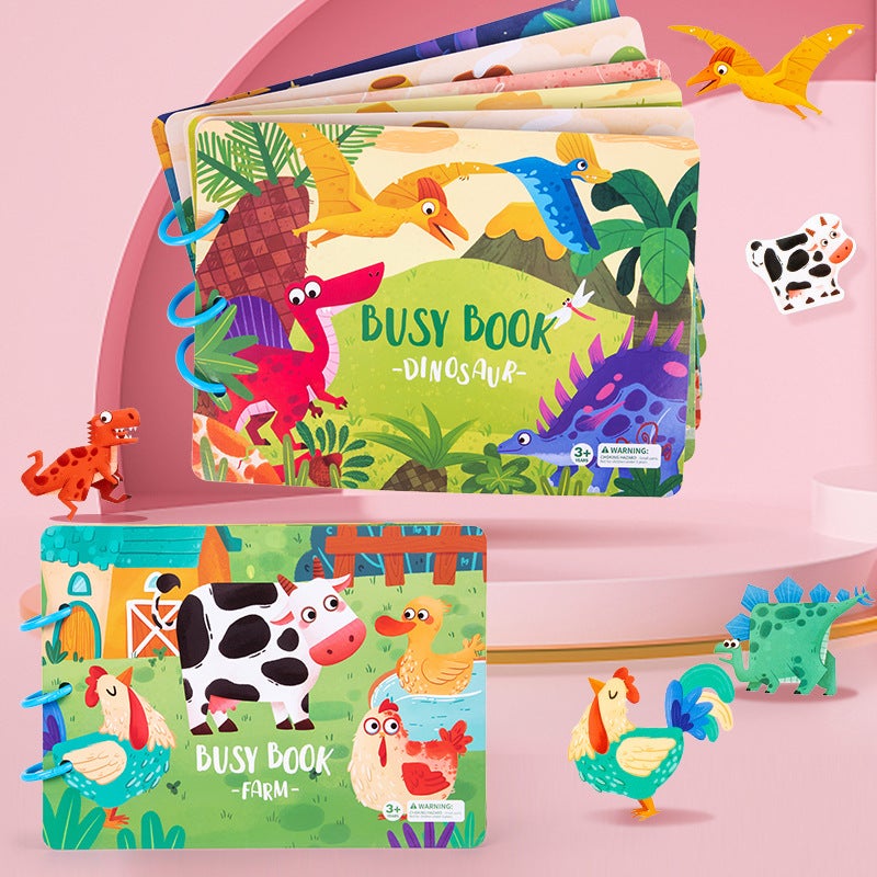 Enlightenment Dinosaur Busy Book – Educational Paper Toy for Children Aged 4-6 - Image 2