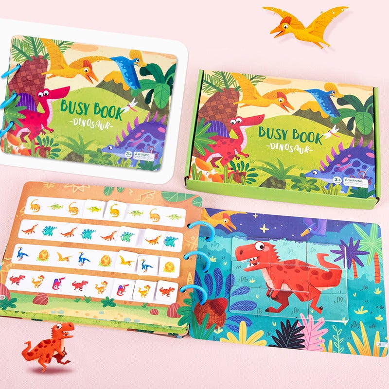 Enlightenment Dinosaur Busy Book – Educational Paper Toy for Children Aged 4-6 - Image 5