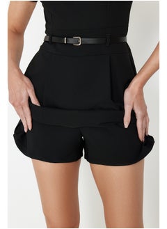 trendyol Black Belted Mini Jumpsuit TWOSS24TU00049  - Image 5