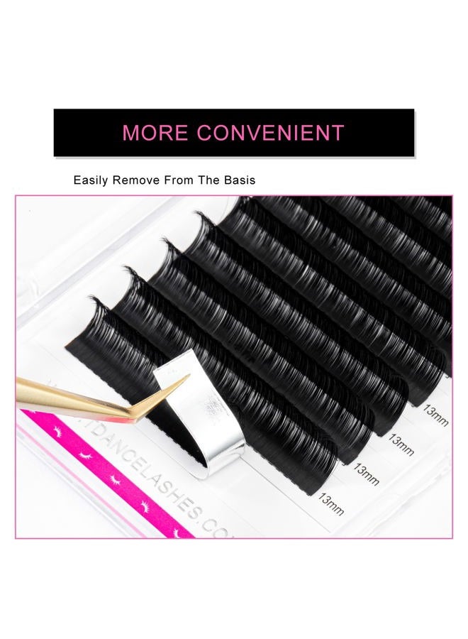 TDance Premium DD Curl 0.05mm Thickness Semi Permanent Individual Eyelash Extensions Silk Volume Lashes Professional Salon Use Mixed 14-19mm Length In One Tray (DD-0.05,14-19mm) - Image 3