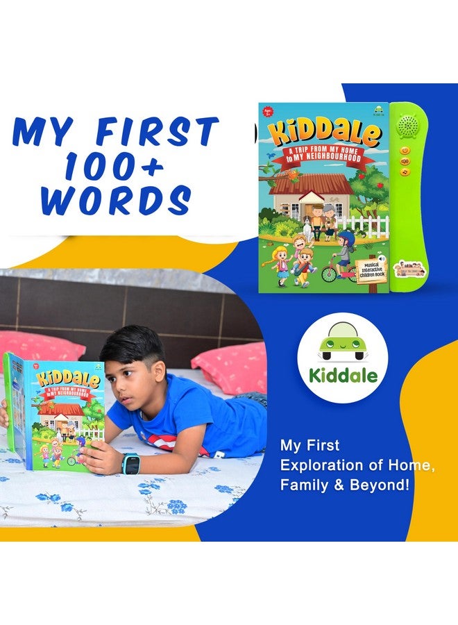 Kiddale Kiddale First 100+ Words Picture & Audio Book with Rhymes and Stories| Boost Toddler Vocabulary in 30 min Through Self-Learning Audio  - Image 3