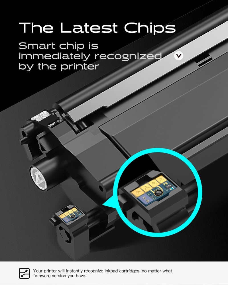 iNKPAD Compatible TN229XL Toner Cartridge 4 Pack High Yield Replacement for Brother TN229XL TN229 Compatible with MFC-L3780CDW HL-L3280CDW MFC-L3720CDW HL-L3300CDW Printers (Bk/C/M/Y) - Image 5