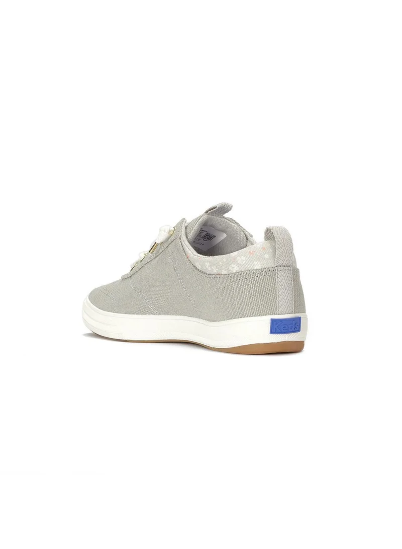 Keds KW-CNTSLP-5D-020 Keds Women's Center III Canvas Slip-On Sneaker – Arch Support, Casual Comfort Shoe Grey for Women | Best Price UAE