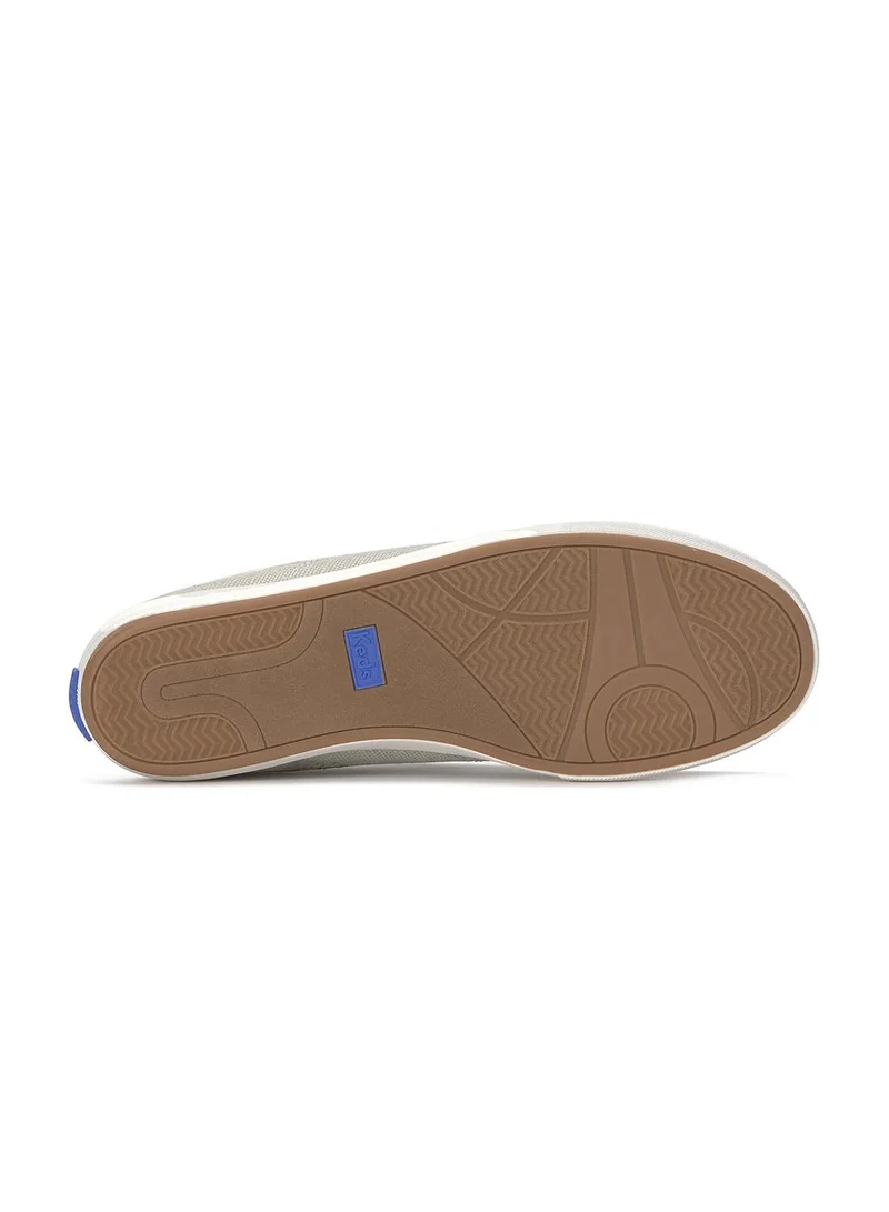 Keds KW-CNTSLP-5D-020 Keds Women's Center III Canvas Slip-On Sneaker – Arch Support, Casual Comfort Shoe Grey for Women | Best Price UAE