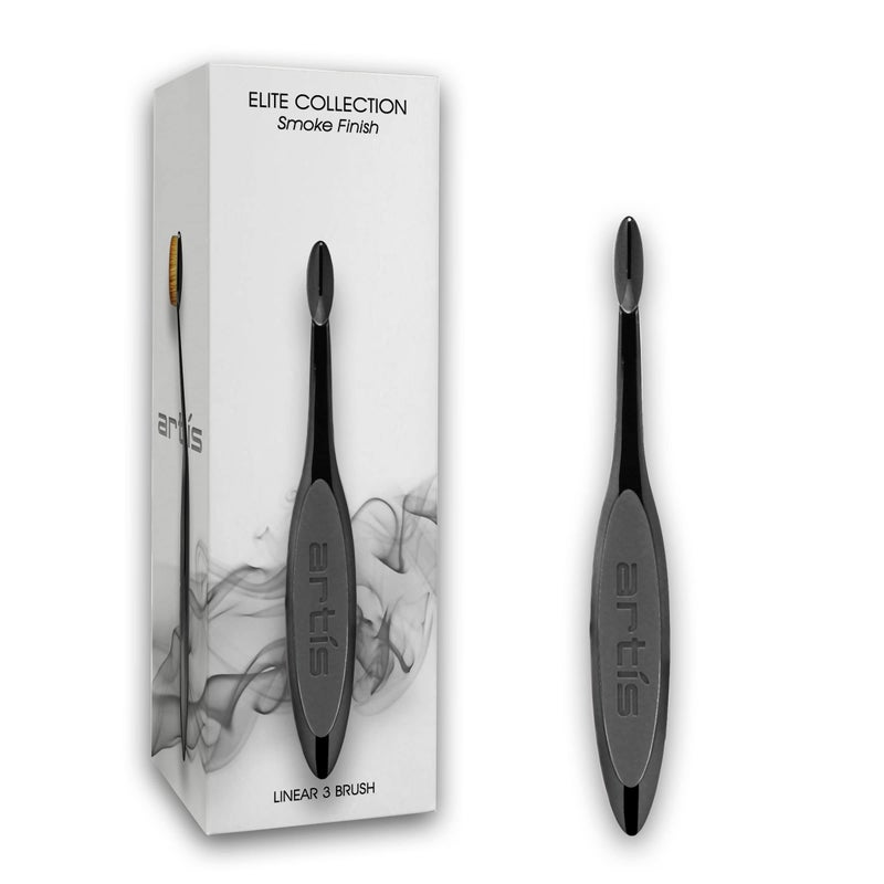 Artis Artis Elite Smoke Linear 3 Makeup Brush | perfect precise liner | upper lash line or lower lashes | Ideal for wider line pattern | special effects makeup