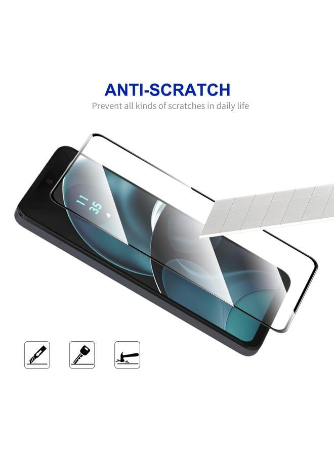 إيروريكس لهاتف موتورولا موتو جي 14، غشاء زجاجي مقوى من الألومنيوم والسيليكون عالي الجودة بالغراء الكامل - Image 3