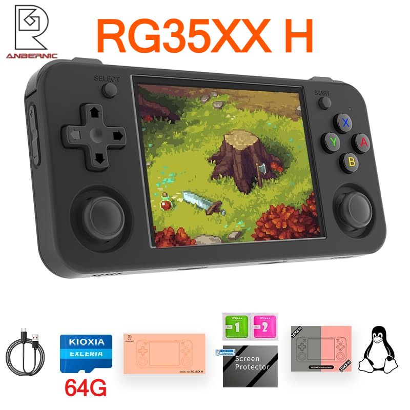 Anbernic Rg35xx H, Black - Image 1