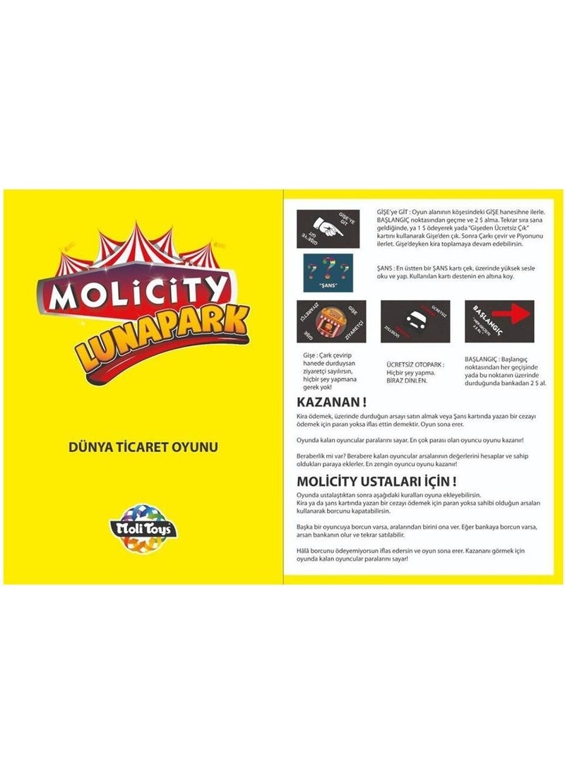 Moli Toys Molicity Amusement Park Real Estate Trading Game 5+  - Image 3