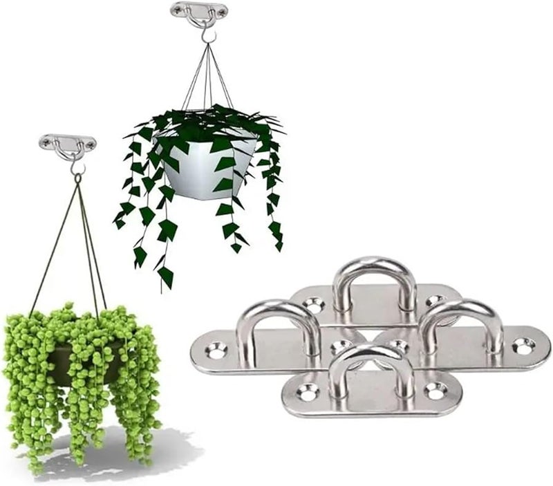 عين هوك من الفولاذ المقاوم للصدأ 5 مم 60 قطعة لوحة مستطيلة حلقة معدنية عتاد القوارب - Image 4