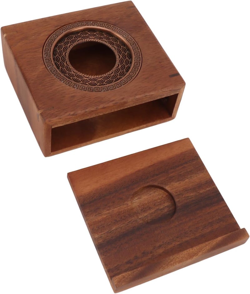 Generic Tea Warmer, Japanese Style Walnut Wood Teapot Warmer, Built in Flavor Promoter, Ideal for Keeping Tea Warm & Enhancing - Image 5