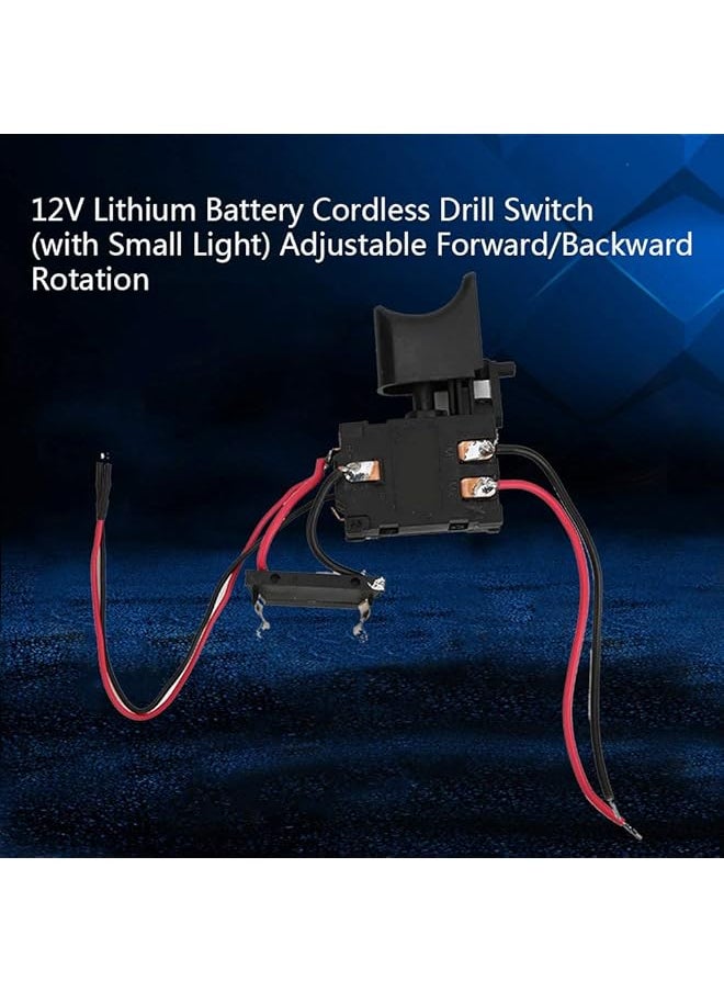 Sorandy - Drill Switch Drill Speed Control Small Light Drill Switch With Reverse For 7.2V 24V Cordless Drill Switch Lithium Battery - Image 1