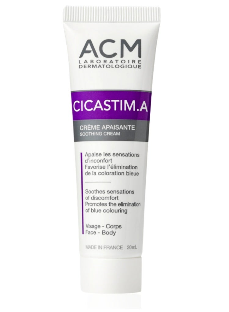 ACM Laboratoire dermatologique ACM Cicastim A Soothing Cream 20ml – Repairing & Calming Cream for Irritated, Damaged or Sensitive Skin, Restores Comfort & Skin Barrier - Image 1