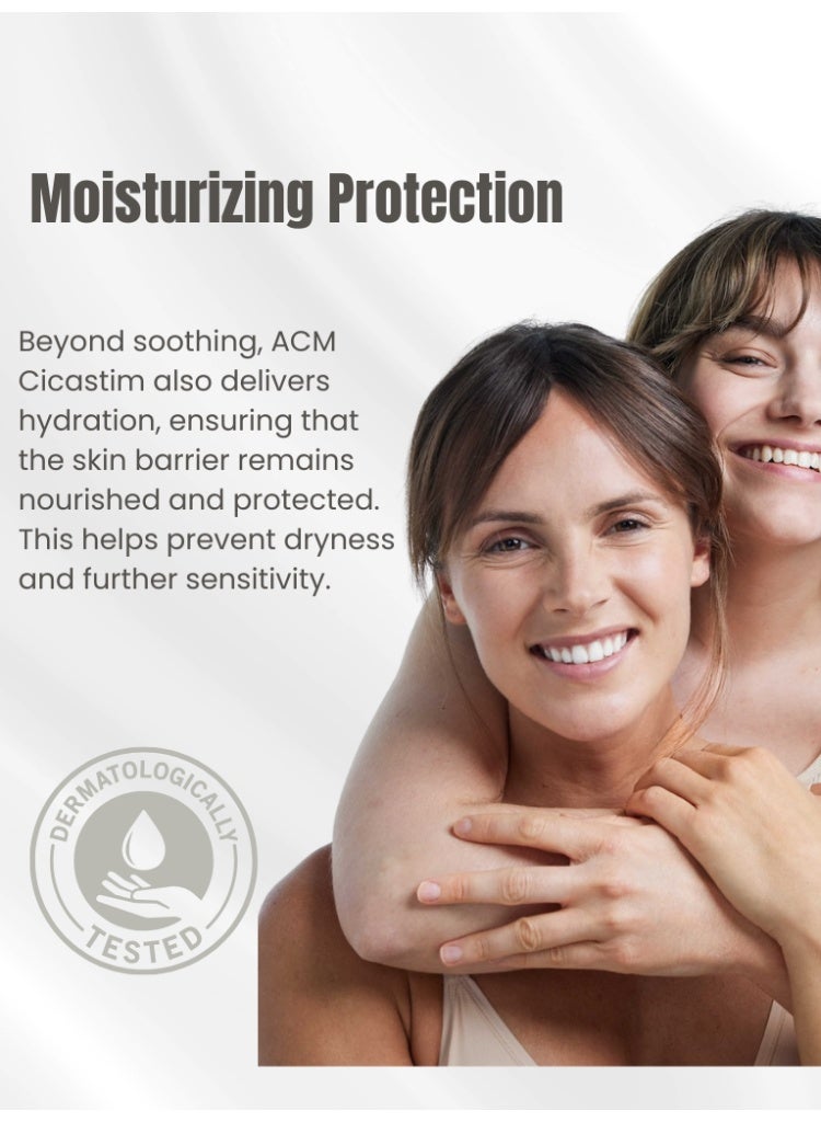 ACM Laboratoire dermatologique ACM Cicastim A Soothing Cream 20ml – Repairing & Calming Cream for Irritated, Damaged or Sensitive Skin, Restores Comfort & Skin Barrier - Image 4