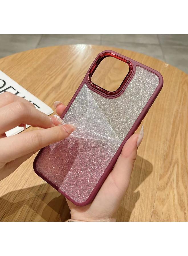 اس-توب جراب لهاتف iPhone 12 Pro، جراب هاتف من الأكريليك المطلي بالكهرباء، لامع متدرج اللون - Image 4