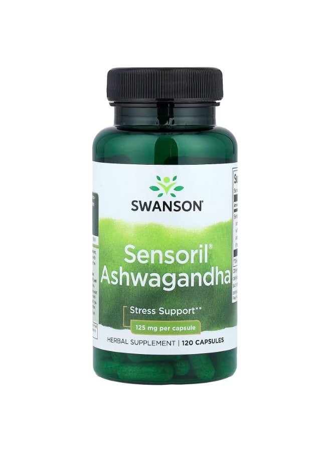 Sensoril Ashwagandha, 125 mg, 120 Capsules