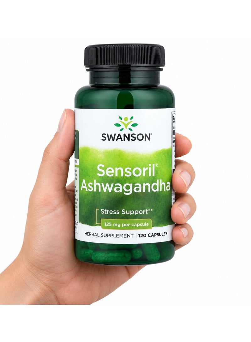 SWANSON Sensoril Ashwagandha, 125 mg, 120 Capsules - Image 3