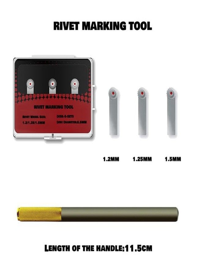 HUBEST Model Rivet Maker Tool with Handle for Model Hobby Craft Building Accessories Tool(Set S3) - Image 2
