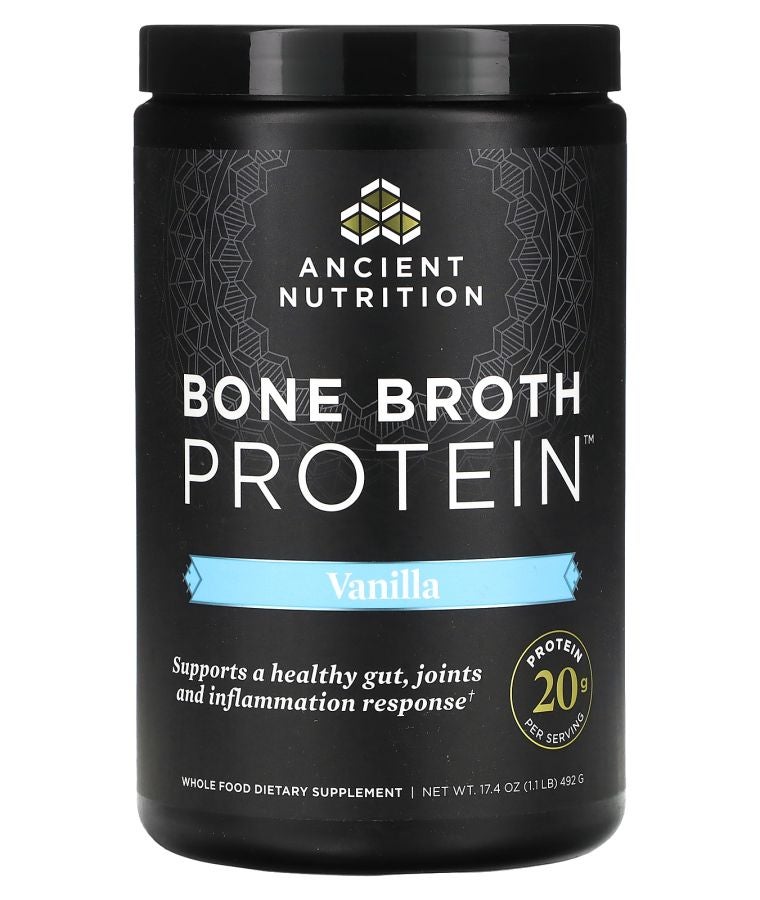 Ancient Nutrition Bone Broth Protein Vanilla 1.1 lbs (492 g)