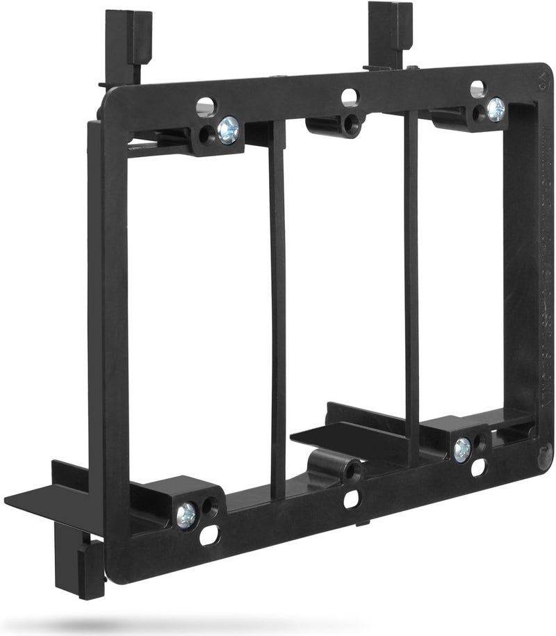 Fosmon Low Voltage Mounting Bracket (3 Gang), Low Voltage Mounting Bracket (Mounting Screws Included) for Telephone Wires, Network Cables, HDMI, Coaxial, and Speaker Cables - Image 1