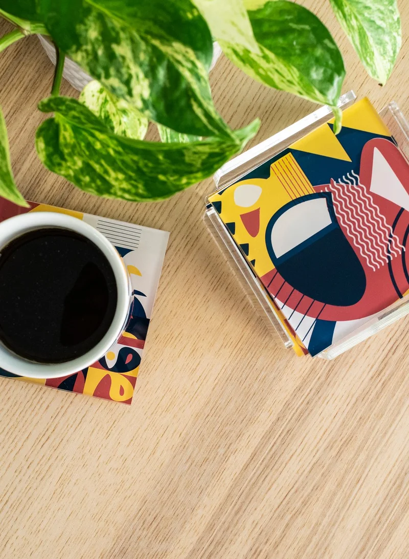 KASHIDA Abstract Coaster Set